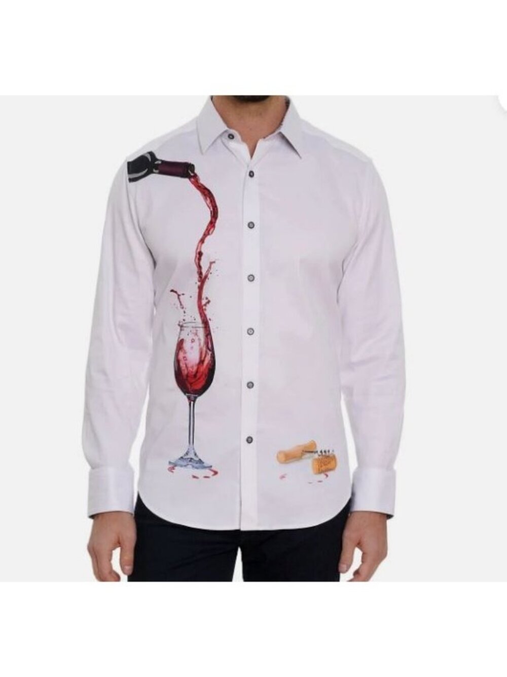 Robert Graham Pinot Noir Classic Fit Button Down Shirt White Size 2XL NWT